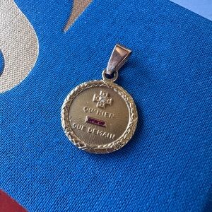 Augis Love token. 18k solid gold with diamonds and rubies.